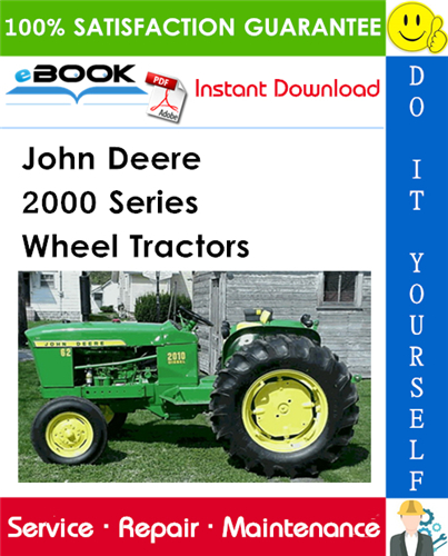 John Deere 2000 Series Wheel Tractors Service Repair Manual (SM2036)