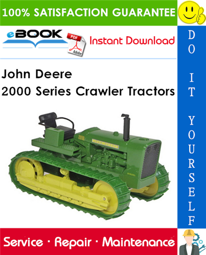 John Deere 2000 Series Crawler Tractors Service Repair Manual