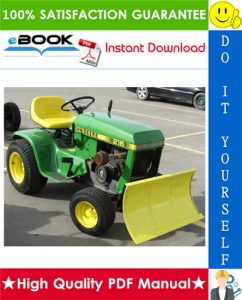 John Deere 200, 208, 210, 212, 214, 216 Lawn and Garden Tractors Service Repair Manual