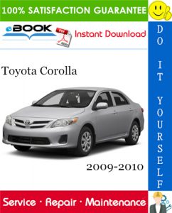 2009 toyota corolla service & repair manual software download