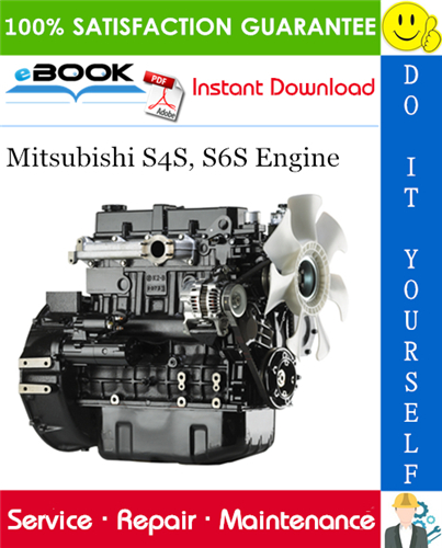 Mitsubishi S4S, S6S Engine Service Repair Manual