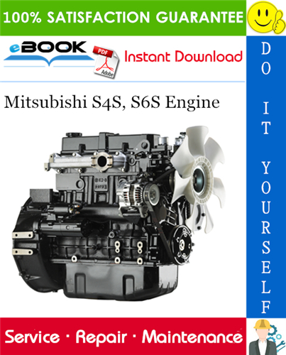 Mitsubishi S4S, S6S Engine Service Repair Manual