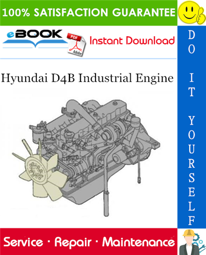 Hyundai D4B Industrial Engine Service Repair Manual
