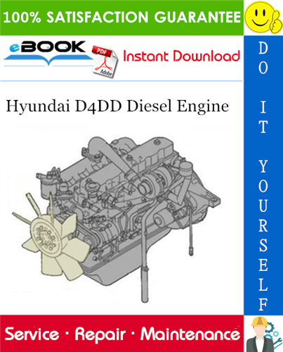 Hyundai D4DD Diesel Engine Service Repair Manual