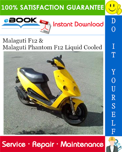 Malaguti F12 & Malaguti Phantom F12 Liquid Cooled Service Repair Manual