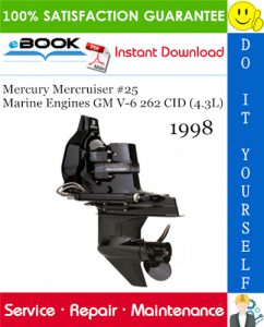 Mercury Mercruiser #25 Marine Engines GM V-6 262 CID (4.3L) Service Repair Manual