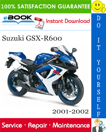 Suzuki GSX-R600 Motorcycle Service Repair Manual 2001-2002 Download