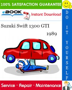 1989 Suzuki Swift 1300 GTI Service Repair Manual