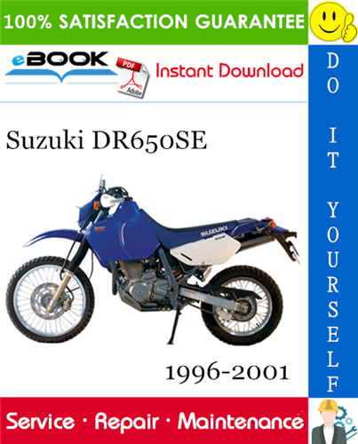 Suzuki DR650SE Motorcycle Service Repair Manual 1996-2001 Download