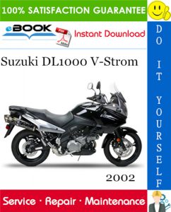 2002 Suzuki DL1000 V-Strom Motorcycle Service Repair Manual