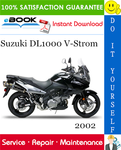 2002 Suzuki DL1000 V-Strom Motorcycle Service Repair Manual