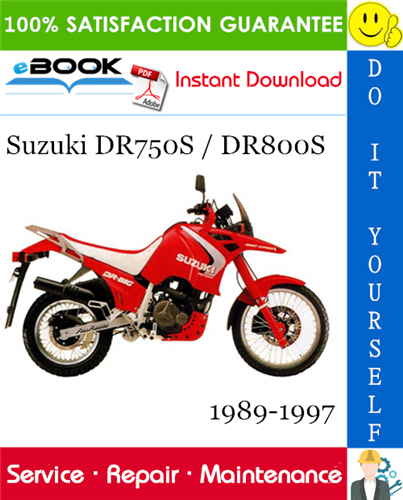 Suzuki DR750S / DR800S Motorcycle Service Repair Manual