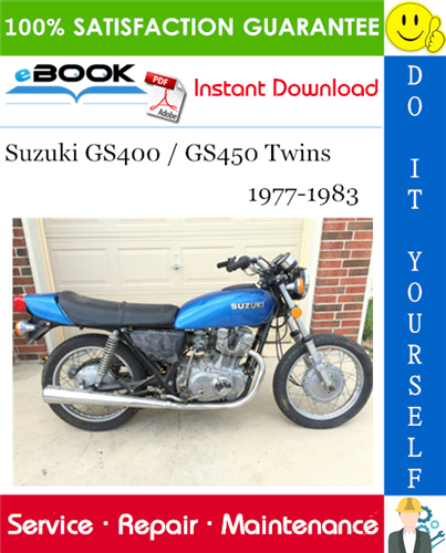 Suzuki GS400 / GS450 Twins Motorcycle Service Repair Manual