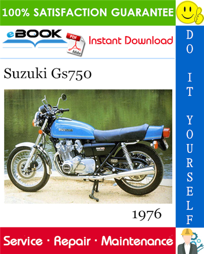 1976 Suzuki Gs750 Motorcycle Service Repair Manual
