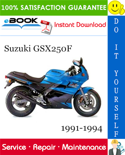 Suzuki GSX250F Motorcycle Service Repair Manual