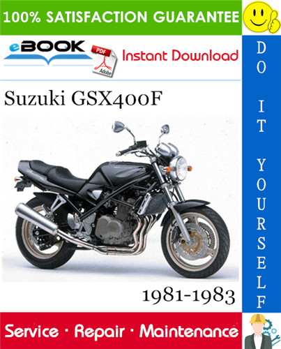 Suzuki GSX400F Motorcycle Service Repair Manual