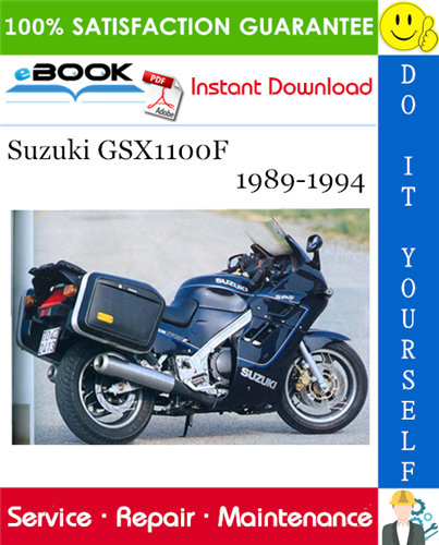Suzuki GSX1100F Motorcycle Service Repair Manual