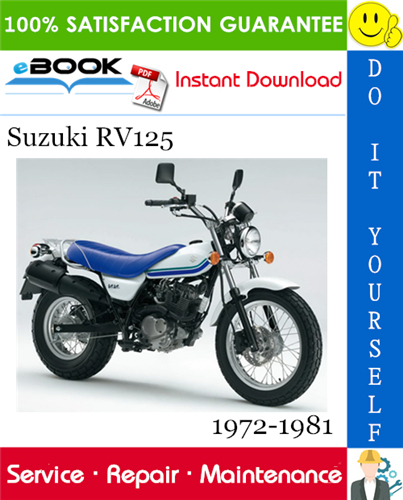 Suzuki RV125 Motorcycle Service Repair Manual