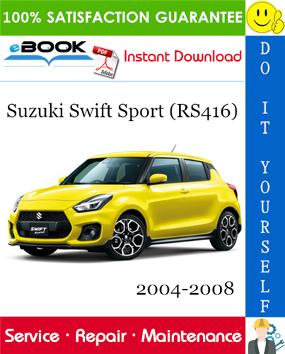 Suzuki Swift Sport (RS416) Service Repair Manual