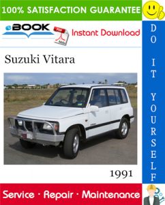 1991 Suzuki Vitara Service Repair Manual