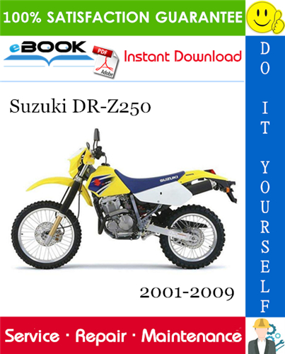 Suzuki DR-Z250 Motorcycle Service Repair Manual
