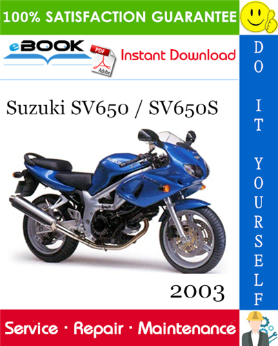 2003 Suzuki SV650S / SV650S Motorcycle Service Repair Manual