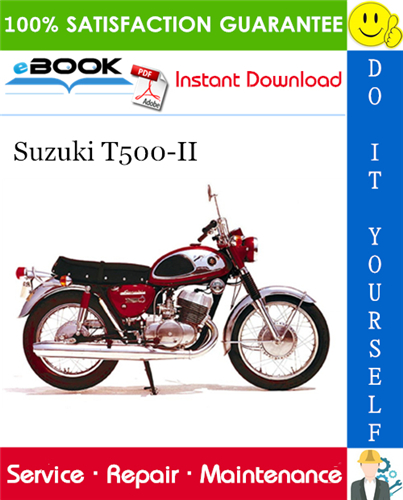 Suzuki T500-II Motorcycle Service Repair Manual