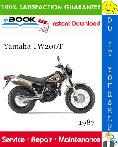 1987 Yamaha TW200T Motorcycle Service Repair Manual