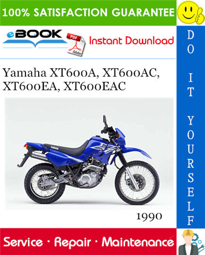 1990 Yamaha XT600A, XT600AC, XT600EA, XT600EAC Motorcycle Service Repair Manual