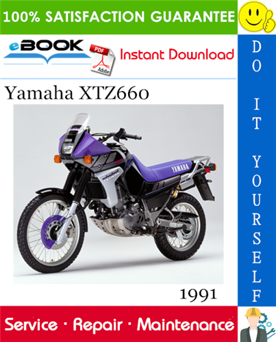 1991 Yamaha XTZ660 Motorcycle Service Repair Manual