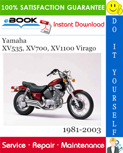 Yamaha XV535, XV700, XV1100 Virago Motorcycle Service Repair Manual
