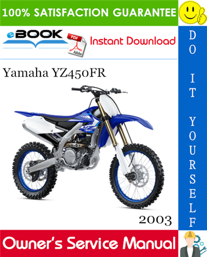2003 Yamaha YZ450FR Motorcycle Owner's Service Manual
