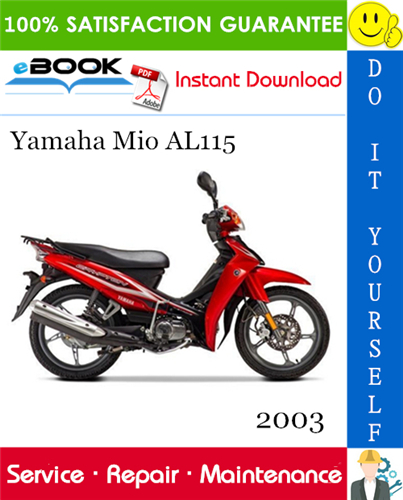 2003 Yamaha Mio AL115 Scooter Service Repair Manual