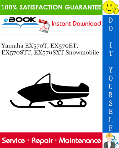 Yamaha EX570T, EX570ET, EX570STT, EX570SXT Snowmobile Service Repair Manual