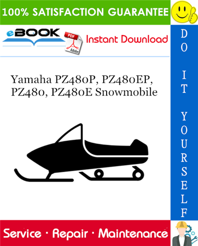 Yamaha PZ480P, PZ480EP, PZ480, PZ480E Snowmobile Service Repair Manual