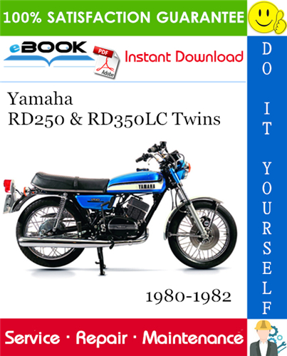 Yamaha RD250 & RD350LC Twins Motorcycle Service Repair Manual
