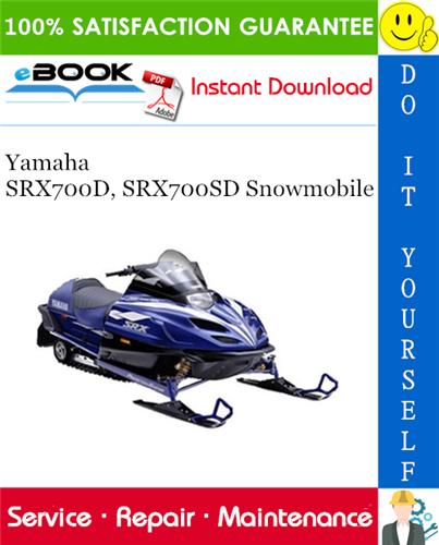 Yamaha SRX700D, SRX700SD Snowmobile Service Repair Manual