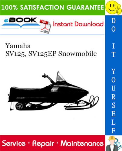 Yamaha SV125, SV125EP Snowmobile Service Repair Manual