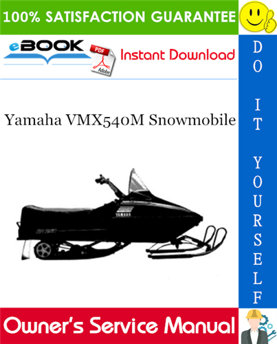 Yamaha VMX540M Snowmobile Owner's Service Manual