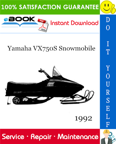 1992 Yamaha VX750S Snowmobile Service Repair Manual