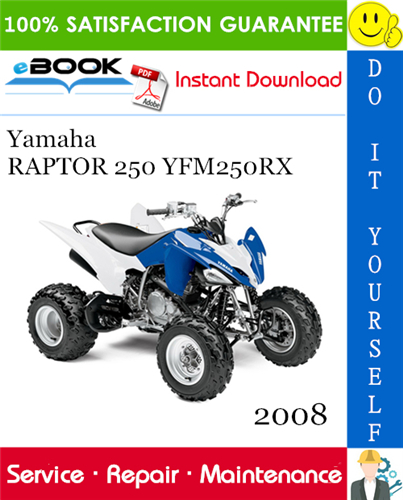 2008 Yamaha RAPTOR 250 YFM250RX ATV Service Repair Manual
