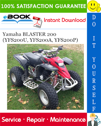 Yamaha BLASTER 200 (YFS200U, YFS200A, YFS200P) ATV Service Repair Manual
