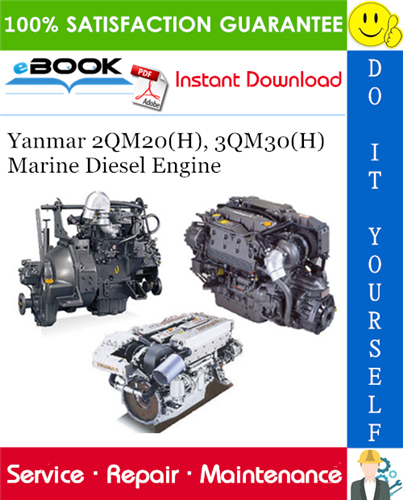Yanmar 2QM20(H), 3QM30(H) Marine Diesel Engine Service Repair Manual