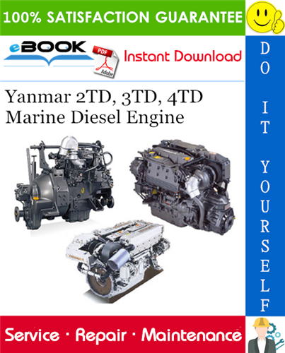 Yanmar 2TD, 3TD, 4TD Marine Diesel Engine Service Repair Manual