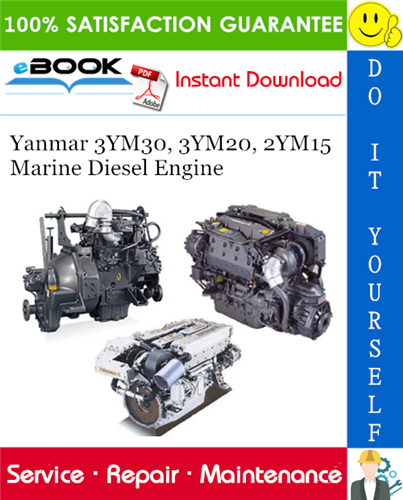 Yanmar 3YM30, 3YM20, 2YM15 Marine Diesel Engine Service Repair Manual