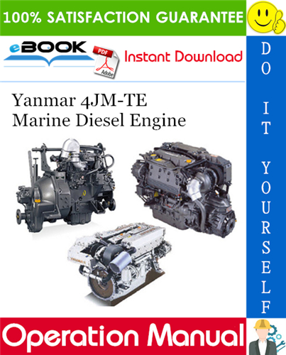 Yanmar 4JM-TE Marine Diesel Engine Operation Manual