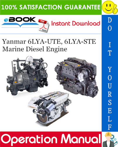 Yanmar 6LYA-UTE, 6LYA-STE Marine Diesel Engine Operation Manual