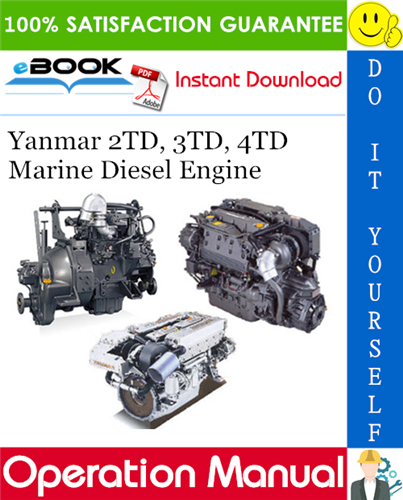 Yanmar 2TD, 3TD, 4TD Marine Diesel Engine Operation Manual