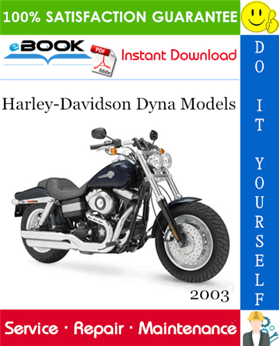 2003 Harley-Davidson Dyna Models (FXD, FXDL, FXDX, FXDXT, FXDWG) Motorcycle Service Repair Manual