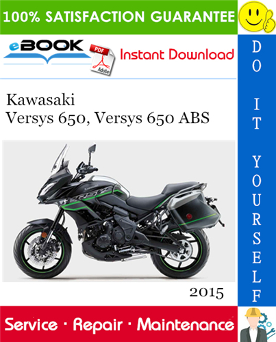 2015 Kawasaki Versys 650, Versys 650 ABS Motorcycle Service Repair Manual